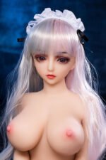 Realistic TPE Doll “Misaki” – Petite Maid (80cm) & Silver Hair | SexDollMuse - Image 9
